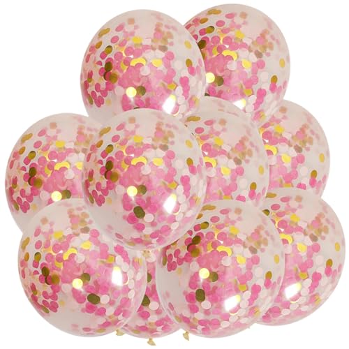 Pailletten-Luftballons für Partys – 12-Zoll-Gold-Konfetti-Luftballons, Set mit 100 Latex-Luftballons |Goldglitter überzogen, erzeugen diese 12-Zoll-Latexballons einen erstaunlichen visuellen Effekt. U von Generic