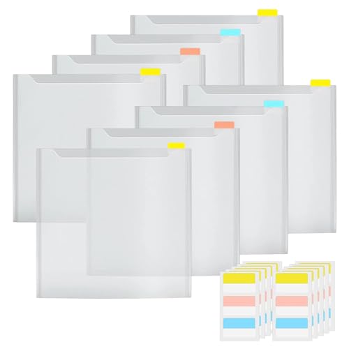 Papierorganisator für Sammelalben, Organizer aus Papier für Sammelalben, Organizer zur Aufbewahrung von Gegenständen aus transparentem Karton, 12 x 12 cm, mit Klebestreifen, Organizer von Generic