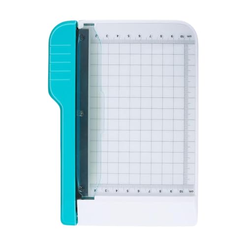 Papierschneider mit drehbarem Griff, Papierschneider, kleiner Papierschneider mit Gitterskala von 15,2 cm, multifunktionales Papierschneidebrett, Anti-Kartonschneider Papierschneider mit drehbarem Griff, Papierschneider, kleiner Papierschneider mit Gitterskala von 15,2 cm, multifunktionales Papierschneidebrett, Anti-Kartonschneider von Generic