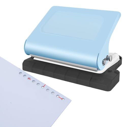 Papierstempel -Metallpapier, Hall Punch Binder Punch 10 Loch | Akademischer Metall 10 Lochpapier Punch Hole Puncher School, Studienraum tragbarer Metallspirale und Spulenbindung Punch von Generic