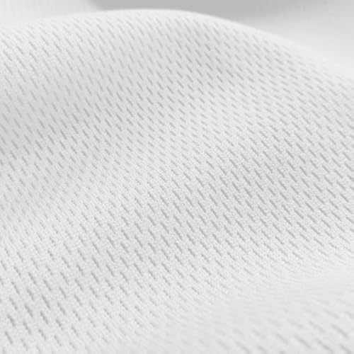 Pico Textiles 91,4 cm – weißer Polyester-Noppen-Mesh-Jersey-Stoff – Verkauf pro Yard – verschiedene Farben – strapazierfähiger athletischer Netzstoff, ideal zum Nähen von Fußball- und von Generic