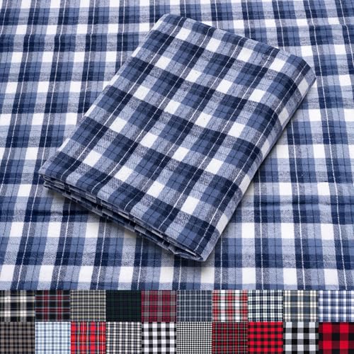 Pico Textiles Flanellstoff, 100 % Baumwolle, kariert, 100 % Baumwolle, Meterware – ideal für Hemden, Schals, Pyjamas und Decken Pico Textiles Flanellstoff, 100 % Baumwolle, kariert, 100 % Baumwolle, Meterware – ideal für Hemden, Schals, Pyjamas und Decken von Generic