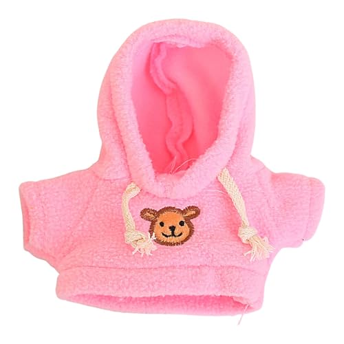 Plüschpuppenkleidung,Kleidung zum Bauen eines Bären,Cartoon-Puppenkleidung | Kleine Kapuzenpullover zum Sammeln, Capybara-Kuscheltier-Shirt, süßer Stoffpuppenpullover für 7,87 bis 9,84 Zoll große Pupp von Generic