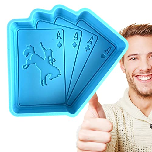 Poker für Harz, Silikon, wiederverwendbar, 3D, Seifenherstellung, Silikon, für Seifen, Kunsthandwerk, handgemachte Seife, Kerze von Generic