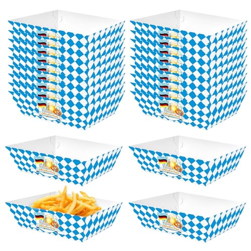 Popcorn-Box, Popcorn-Boxen Aus Papier - Souvenirverpackung Oktoberfest-Leckerei-Geschenkbox,Für Oktoberfest-Leckereien, Filmnacht-Party-Popcorn-Behälter von Generic