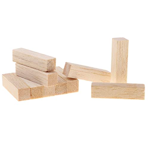 Premium Lindenholz-Schnitzblöcke-Set - Whittling Rohlinge Anfänger Weichholz-Schnitzblock-Set - Hobby-Kit für Erwachsene Kinder - unvollendet 10 Stück - 50 mm Verarbeitete Mode von Generic