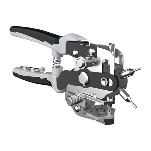 Punch mit Loch aus Leder, Lochstanzer aus Leder – Lochstanzer für Riemen mit 360-Grad-Rotation, schwere Haushaltsgeräte-Klammern für ein handgefertigtes Studio Punch mit Loch aus Leder, Lochstanzer aus Leder – Lochstanzer für Riemen mit 360-Grad-Rotation, schwere Haushaltsgeräte-Klammern für ein handgefertigtes Studio von Generic