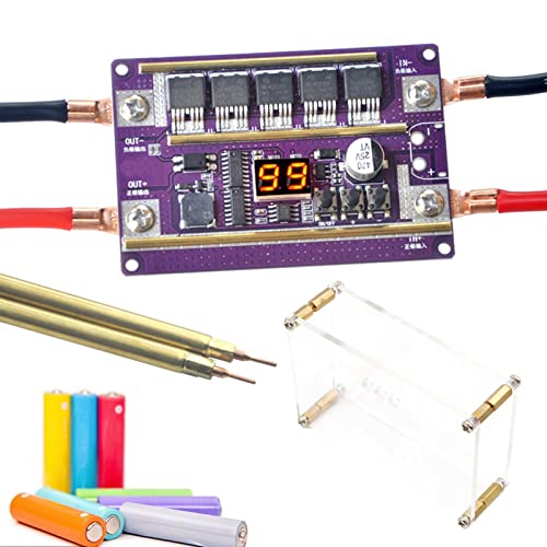 Punktschweißer-Steuerplatine - 99 Gears Power tragbares -Punktschweißmaschinen-Kit | Einstellbares Punktschweißgerät-Kit zum Schweißen von 14/17490/18/21700/26/32 Akkus von Generic