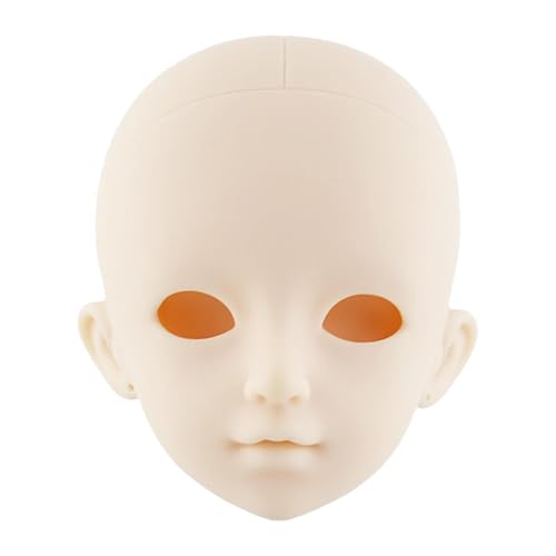 Puppenkopf Spielzeug, Ersatzspielzeug, Puppen Einzelkopf Körperteile, Kunsthandwerk, Puppenherstellung, Baby Puppenkopf Zubehör für Make Up, 48 cm A1 von Generic