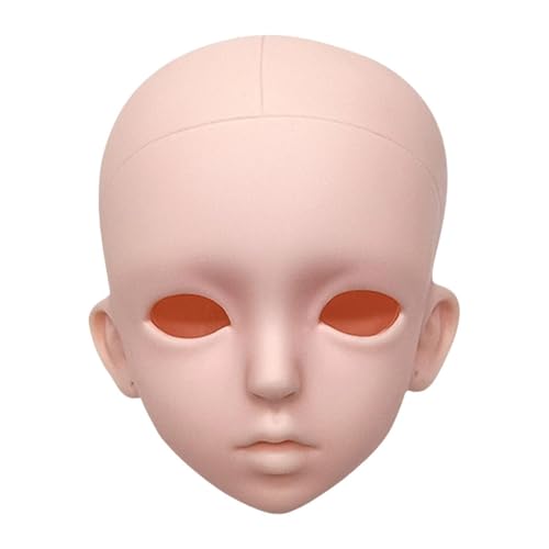 Puppenkopf Spielzeug, Ersatzspielzeug, Puppen Einzelkopf Körperteile, Kunsthandwerk, Puppenherstellung, Baby Puppenkopf Zubehör für Make Up, 60 cm B2 von Generic