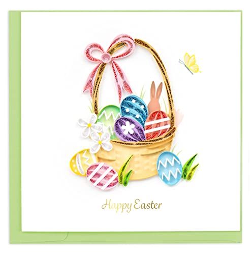 Quilling-Karte mit Aufschrift "Happy Easter", 15,2 x 15,2 cm von Generic