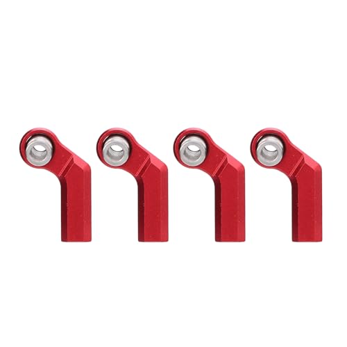 RC Kugelgelenkkopf, RC Link Rod End 4 Set M4 für 1/10 Modellauto (Rot) von Generic