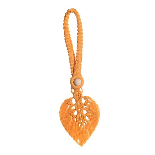 Raffhalter für Vorhänge Aus Baumwolle, Dekoration, Dekorativer Vorhanggurt Im Ländlichen Bohemian Stil für Vorhänge Im Innen Und Außenbereich, Langle, Orange von Generic