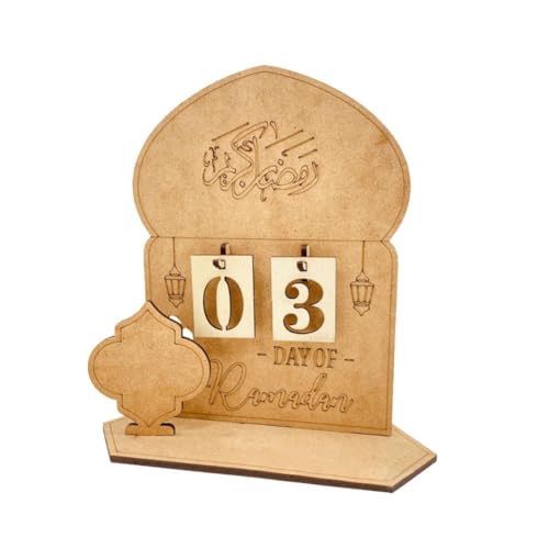 Ramadan Adventskalender 2025, Eid Mubarak Kalender aus Holz, Eid Mubarak Kalender, Eid C Advent Fitr Al Countdown von Generic