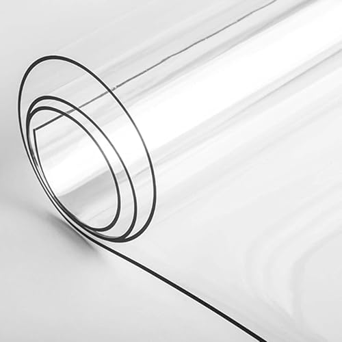 Rechteck klare Tischtuch, weiche Glasbodenschutzmatte Flexible Tischdecke Tischschutz Abdeckung PVC Silikontuch für Tisch transparente Bodenmatte1.5mm, 100x200cm/39x79in Rechteck klare Tischtuch, weiche Glasbodenschutzmatte Flexible Tischdecke Tischschutz Abdeckung PVC Silikontuch für Tisch transparente Bodenmatte1.5mm, 100x200cm/39x79in von Generic