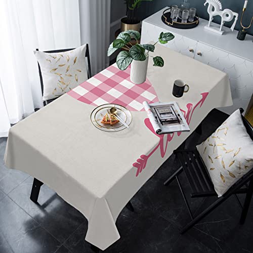 Rechteckige Tischdecke Valentinstag Liebe Pfeile Rosa Weiß Plaid Wasserdicht Tischdecken Abwaschbar Auslaufsicher Outdoor Tischdecke, Für Geburtstag, Esszimmer, 137x183cm von Generic