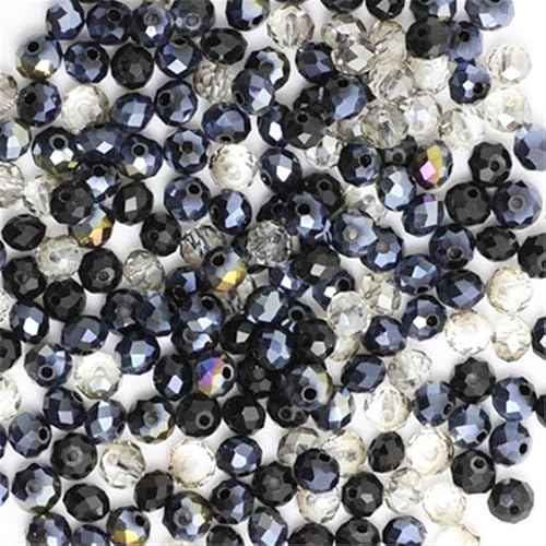Rondelle-Perlen, facettierte Kristallperlen, Glasperlen, lose Abstandshalter, runde Perlen für Schmuckherstellung, 2 mm, mehrfarbig, 2 mm, 170 Stück Rondelle-Perlen, facettierte Kristallperlen, Glasperlen, lose Abstandshalter, runde Perlen für Schmuckherstellung, 2 mm, mehrfarbig, 2 mm, 170 Stück von Generic