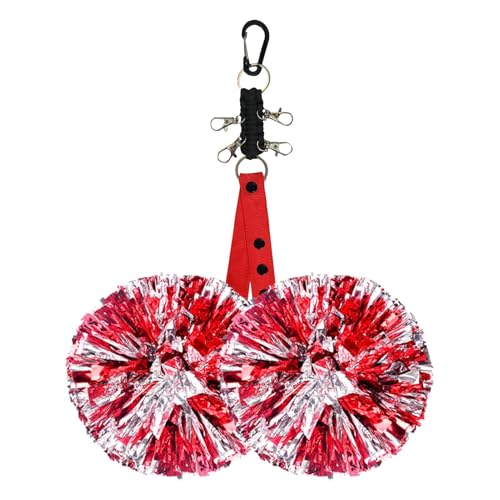 Rucksackgurte für Pom Poms, Pom Poms Halter für Cheerleader, Verstellbare, verschleißfeste Schlüsselanhänger, Rucksackgurte Cheerleading Schlüsselanhänger für Cheerleader Color Balls Haarkordeln von Generic