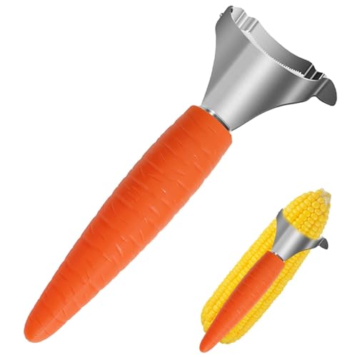 SIELER DI CORN Maiskolben-Streifer aus robustem Edelstahl, kompaktes Design | schneller und sauberer Maiskernel-Cutter, mit ergonomischem Griff, perfekt für von Generic