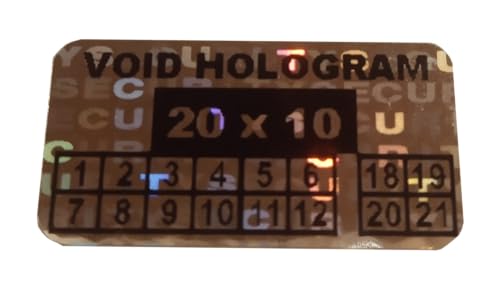 SafeGarant Void Hologramm [1000St], Größe 20x10mm, Holographische Folie, Schutz von Generic