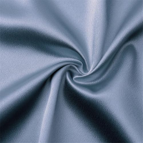 Satinstoff Meterware, 3/5/10 m, glänzender, seidiger Krepp-Satinstoff zum Nähen von Brautkleidern, einfarbig, weich und glatt, Meterware, 68, 150 cm x 10 m von Generic