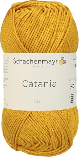 Schachenmayr (SMC) Catania Originals – 100% merzerisiertes Baumwollgarn, 50 g, 125 m (136 Yards) – Fine Sport #2 – weiches, strapazierfähiges Garn für Amigurumi, Stricken, Häkeln und Baby-Projekte von Generic