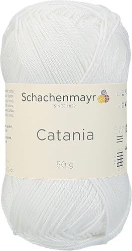 Schachenmayr (SMC) Catania Originals – 100% merzerisiertes Baumwollgarn, 50 g, 125 m (136 Yards) – Fine Sport #2 – weiches, strapazierfähiges Garn für Amigurumi, Stricken, Häkeln und Baby-Projekte von Generic