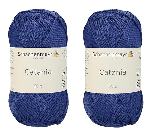 Schachenmayr Catania Garn, limitierte Auflage, Farben 420, seltene Farbe, merzerisiertes Baumwollgarn, weiches Amigurumi-Garn zum Häkeln und Stricken, 2 feine Sportgarne (2, 420) von Generic