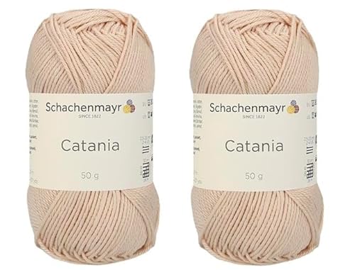 Schachenmayr Catania Garn, limitierte Auflage, seltene Farbe, merzerisiertes Baumwollgarn, weiches Amigurumi-Garn zum Häkeln und Stricken, 2 feine Sportgarne von Generic