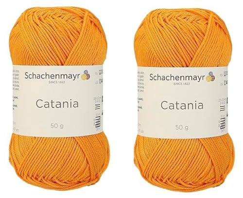 Schachenmayr Catania Garn, limitierte Auflage, seltene Farbe, merzerisiertes Baumwollgarn, weiches Amigurumi-Garn zum Häkeln und Stricken, 2 feine Sportgarne von Generic