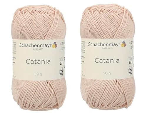 Schachenmayr Catania Garn, limitierte Auflage, seltene Farbe, merzerisiertes Baumwollgarn, weiches Amigurumi-Garn zum Häkeln und Stricken, 2 feine Sportgarne von Generic