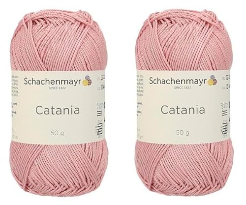 Schachenmayr Catania Garn, limitierte Auflage, seltene Farbe, merzerisiertes Baumwollgarn, weiches Amigurumi-Garn zum Häkeln und Stricken, 2 feine Sportgarne von Generic