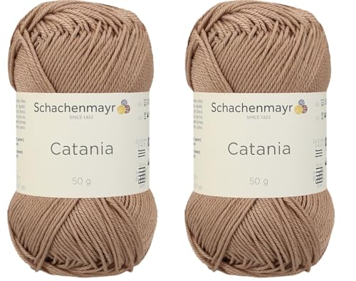 Schachenmayr Catania Garn, limitierte Auflage, seltene Farbe, merzerisiertes Baumwollgarn, weiches Amigurumi-Garn zum Häkeln und Stricken, 2 feine Sportgarne von Generic