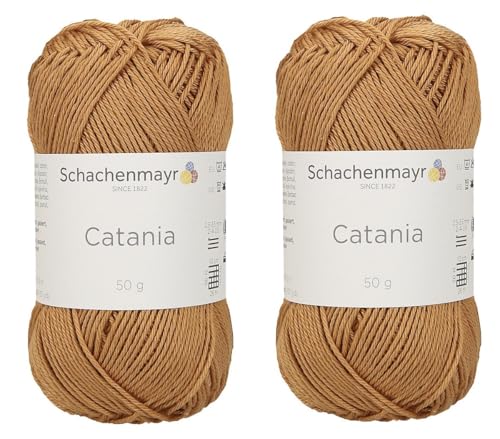 Schachenmayr Catania Garn, limitierte Auflage, seltene Farbe, merzerisiertes Baumwollgarn, weiches Amigurumi-Garn zum Häkeln und Stricken, 2 feine Sportgarne von Generic