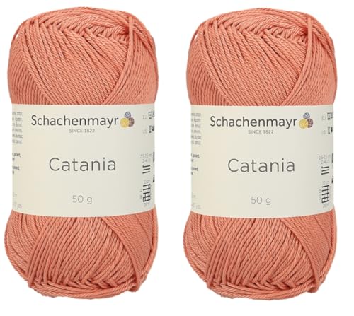 Schachenmayr Catania Garn, limitierte Auflage, seltene Farbe, merzerisiertes Baumwollgarn, weiches Amigurumi-Garn zum Häkeln und Stricken, 2 feine Sportgarne von Generic