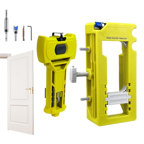 Scharnierinstallations -Kit - Tür -Router -Vorlage, Latch -Sterbungsmittel | Universals Scharnier -Schiefer -Tool, einstellbare Vorlage für Türscharnierschnitte, Holzbearbeitungs -Hardware -Setup -Kit Scharnierinstallations -Kit - Tür -Router -Vorlage, Latch -Sterbungsmittel | Universals Scharnier -Schiefer -Tool, einstellbare Vorlage für Türscharnierschnitte, Holzbearbeitungs -Hardware -Setup -Kit von Generic