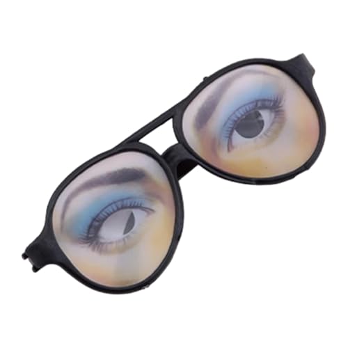 Scherzbrille – Halloween-Trickspielzeug, lustige Augenbrille, Augenverkleidungsbrille, Gags | Praktisches Scherzspielzeug, Halloween-Fools-Day-Zubehör, lustige Brillenparty, hässliche Sonnenbrille, lu von Generic