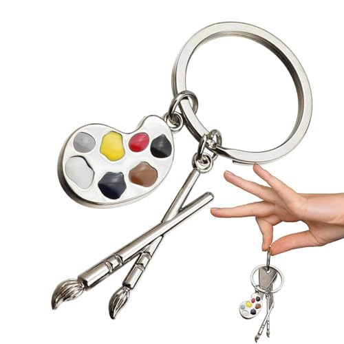 Schlüsselanhänger mit Anhänger, Künstlerschlüsselanhänger - Kunststudent Kunstlehrer Schmuck, Malerschmuck, Schlüsselanhänger mit und Pinsel für Künstler, Mode Souvenir für Kinder, Schmuck p Schlüsselanhänger mit Anhänger, Künstlerschlüsselanhänger - Kunststudent Kunstlehrer Schmuck, Malerschmuck, Schlüsselanhänger mit und Pinsel für Künstler, Mode Souvenir für Kinder, Schmuck p von Generic