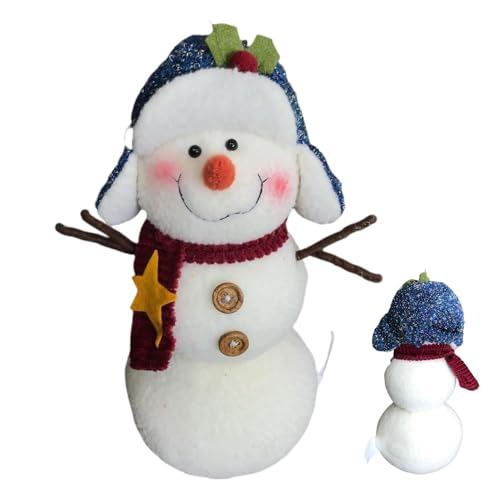 Schneemann Puppenhut - Schneemann Puppe Weihnachten | Niedliches Design Kinder Weihnachtsgeschenk | Weihnachtsfigur Mit Plüschpuppe Schneemann | Morb von Generic