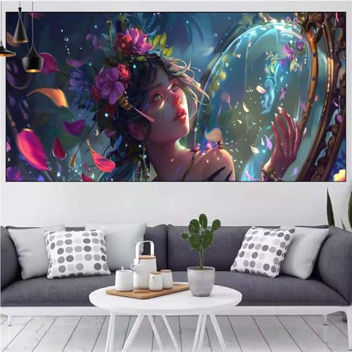 Schönheit Diamond Painting xxl 60x120cm Diamond Painting Erwachsene Blume Diamant Malerei Set,Mosaikherstellung Malen Nach Zahlen Cross Stickerei Kunst Leinwand Malerei Kits,Décor Gifts Frauen CN-748 Schönheit Diamond Painting xxl 60x120cm Diamond Painting Erwachsene Blume Diamant Malerei Set,Mosaikherstellung Malen Nach Zahlen Cross Stickerei Kunst Leinwand Malerei Kits,Décor Gifts Frauen CN-748 von Generic