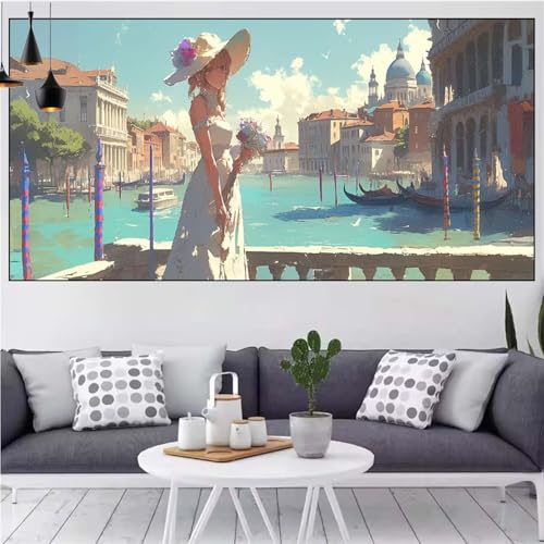 Schönheit Diamond Painting xxl 80x160cm Diamond Painting Erwachsene Stadt Diamant Malerei Set,Mosaikherstellung Malen Nach Zahlen Cross Stickerei Kunst Leinwand Malerei Kits,Décor Gifts Frauen CN-685 Schönheit Diamond Painting xxl 80x160cm Diamond Painting Erwachsene Stadt Diamant Malerei Set,Mosaikherstellung Malen Nach Zahlen Cross Stickerei Kunst Leinwand Malerei Kits,Décor Gifts Frauen CN-685 von Generic