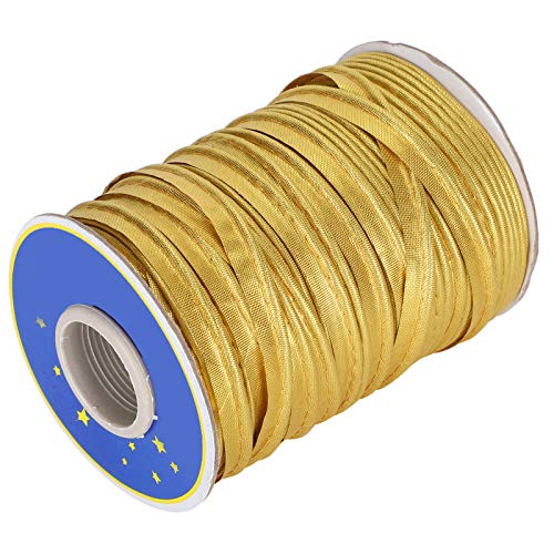 Schrägband Zum Nähen, Einfach Gefaltetes Schrägband mit Farblich Einheitlicher Polyester-Teppichkantenbindung Zum Nähen von Nähten (GOLD) von Generic