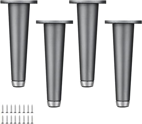 Schrankbeine Möbelbeine Verstellbare Küchentischbeine Metallsofabeine Stützbeine Aus Aluminiumlegierung Für Kommode Bett Schrank Couch Arbeitsplatte Bar Tv Schreibtisch, Mit Schrauben, 4 Stück von Generic