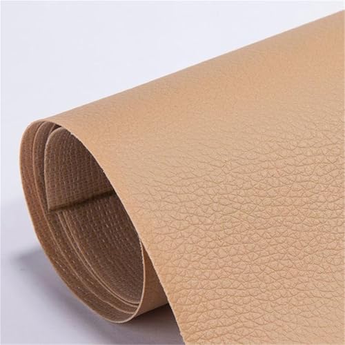 Selbstklebender PVC-Reparaturflicken mit Quermaserung for Leder – Wasserdichtes synthetisches Vinylband for Sofa, Autositz, Couch, Möbel und Tasche – Zuschneidbares DIY-Reparaturset(Khaki,19.7*78.7ins Selbstklebender PVC-Reparaturflicken mit Quermaserung for Leder – Wasserdichtes synthetisches Vinylband for Sofa, Autositz, Couch, Möbel und Tasche – Zuschneidbares DIY-Reparaturset(Khaki,19.7*78.7ins von Generic