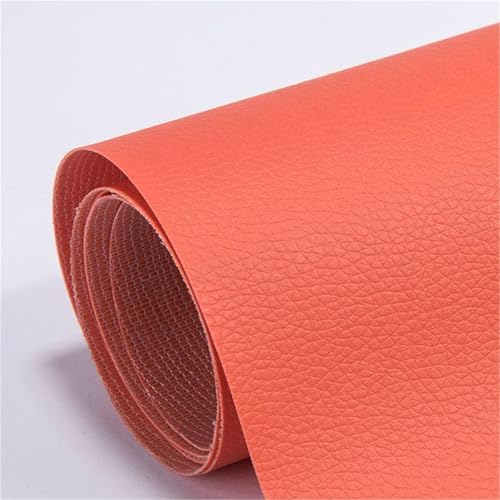 Selbstklebender PVC-Reparaturflicken mit Quermaserung for Leder – Wasserdichtes synthetisches Vinylband for Sofa, Autositz, Couch, Möbel und Tasche – Zuschneidbares DIY-Reparaturset(Orange,19.7*196.8i Selbstklebender PVC-Reparaturflicken mit Quermaserung for Leder – Wasserdichtes synthetisches Vinylband for Sofa, Autositz, Couch, Möbel und Tasche – Zuschneidbares DIY-Reparaturset(Orange,19.7*196.8i von Generic