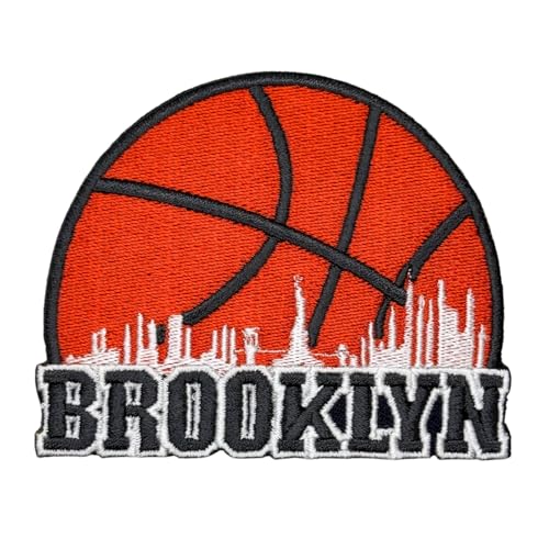 Siam Accs Basketball-Fans Brooklyn City Logo Patch Stickerei National Basketball Fan Lieblingsmannschaft zum Aufbügeln oder Aufnähen für Kleidung, Rucksäcke, Jeans, Motorrad, zum Aufnähen auf von Generic