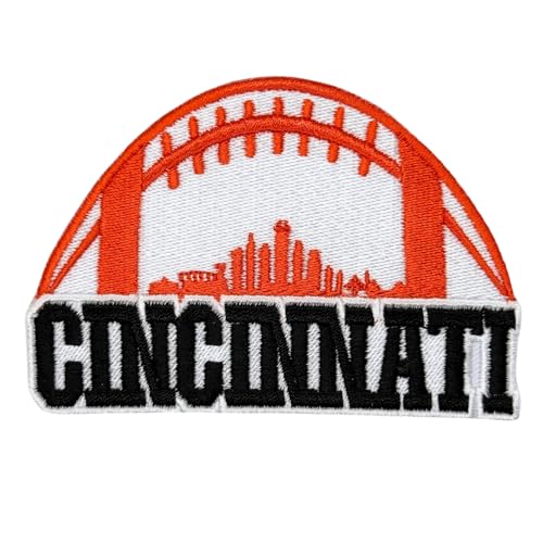 Siam Accs Rugby-Fans Cincinnati City Logo Patch Stickerei American Football Fan Favorite Team zum Aufbügeln oder Aufnähen für Kleidung, Rucksäcke, Jeans, Motorrad, zum Aufnähen auf individuelle von Generic