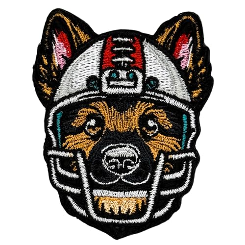 Siam Accs Rugby-Fans Deutscher Schäferhund mit Helmaufnäher, Stickerei, American Football-Fan, Lieblingsteam, zum Aufbügeln oder Aufnähen, für Kleidung, Rucksäcke, Jeans, Motorrad, individuelle Jacken Siam Accs Rugby-Fans Deutscher Schäferhund mit Helmaufnäher, Stickerei, American Football-Fan, Lieblingsteam, zum Aufbügeln oder Aufnähen, für Kleidung, Rucksäcke, Jeans, Motorrad, individuelle Jacken von Generic