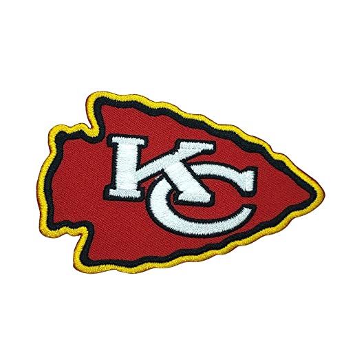 Siam Accs Rugby Fans Kansas City Logo Patch Stickerei (rot) American Football Fan Favorite Team Iron On Sew On for Clothing Backpacks Jeans Motorcycle Sew On Custom Jackets Hats Tactical Bags von Generic