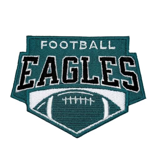 Siam Accs Rugby-Fans Philadelphia Dekoration Logo Patch Stickerei American Football Fan Lieblingsteam zum Aufbügeln oder Aufnähen für Kleidung, Rucksäcke, Jeans, Motorrad, zum Aufnähen auf von Generic